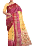Pradip Fabrics Ethnic Women's Tant Baluchuri Bengal Handloom Saree