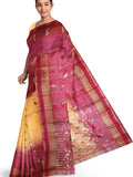 Pradip Fabrics Ethnic Women's Tant Baluchuri Bengal Handloom Saree