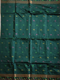 Pradip Fabrics Self Design Handloom Cotton Blend Saree (Maroon)