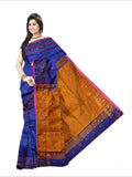 Pradip Fabrics Self Design Handloom Cotton Blend Saree (Maroon)