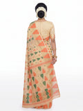 Pradip Fabrics Printed Jamdani Cotton Silk Saree
