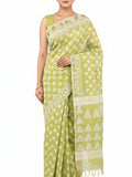 Pradip Fabrics Printed Jamdani Cotton Silk Saree