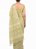 Pradip Fabrics Printed Jamdani Cotton Silk Saree
