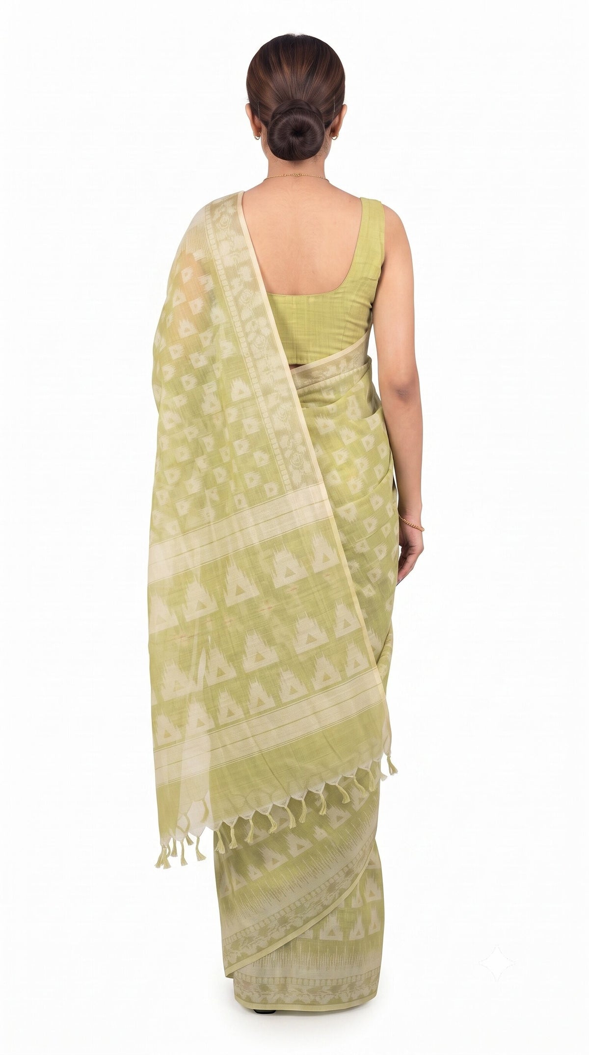 Pradip Fabrics Printed Jamdani Cotton Silk Saree
