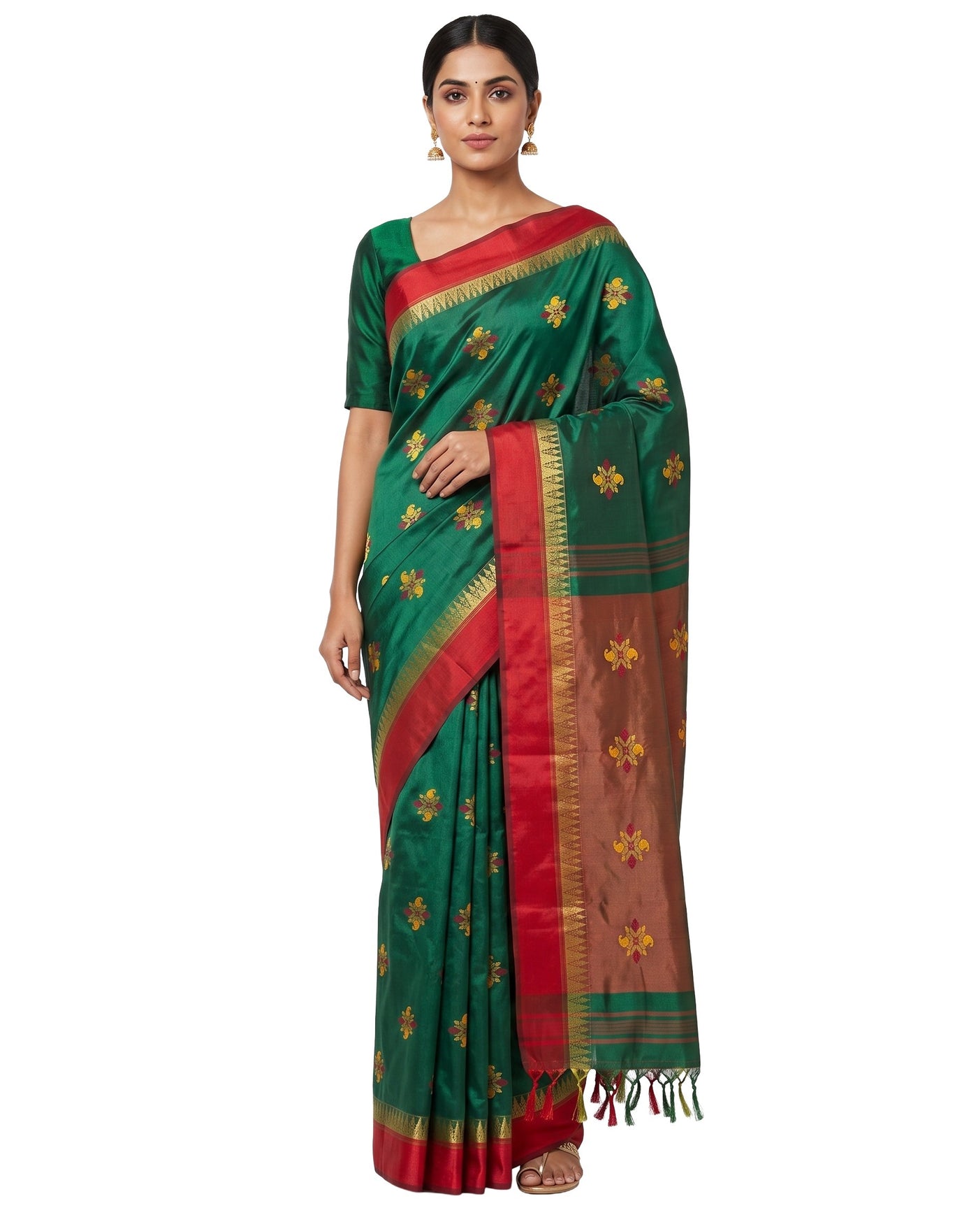 Pradip Fabrics Classic Woven Silk Cotton Saree
