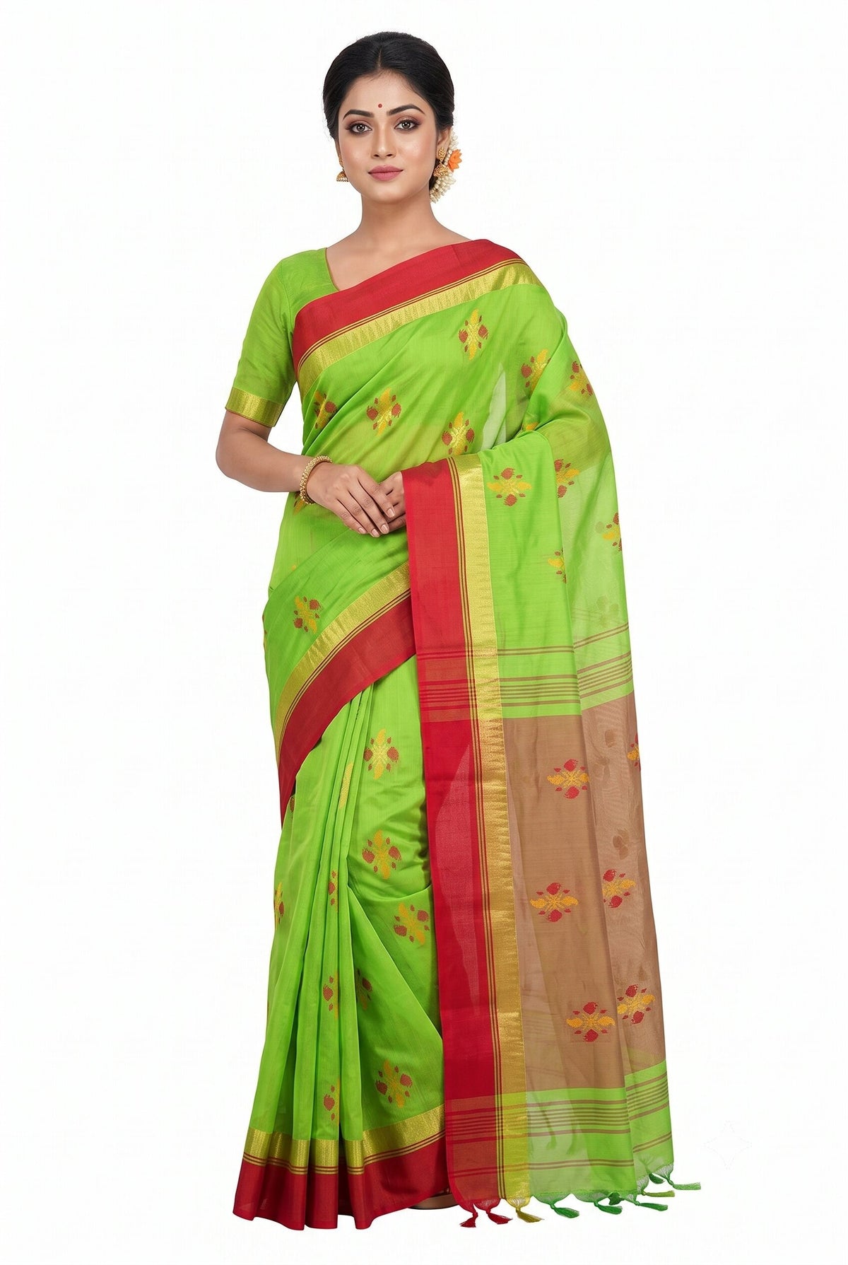 Pradip Fabrics Classic Woven Silk Cotton Saree
