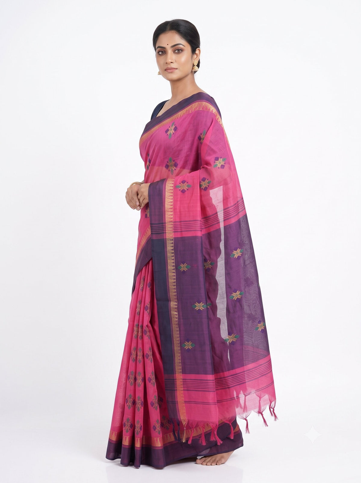 Pradip Fabrics Classic Woven Silk Cotton Saree