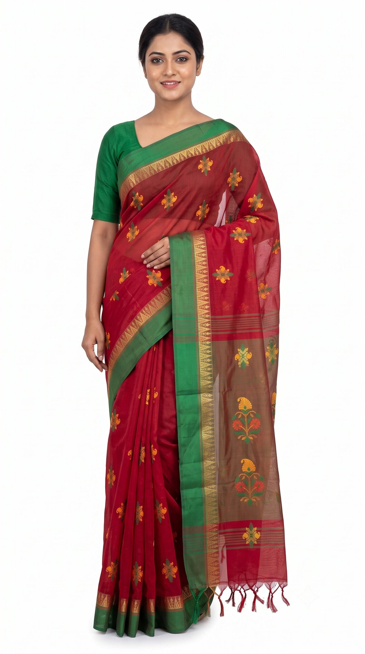 Pradip Fabrics Classic Woven Silk Cotton Saree