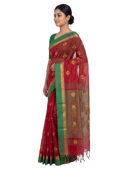 Pradip Fabrics Classic Woven Silk Cotton Saree