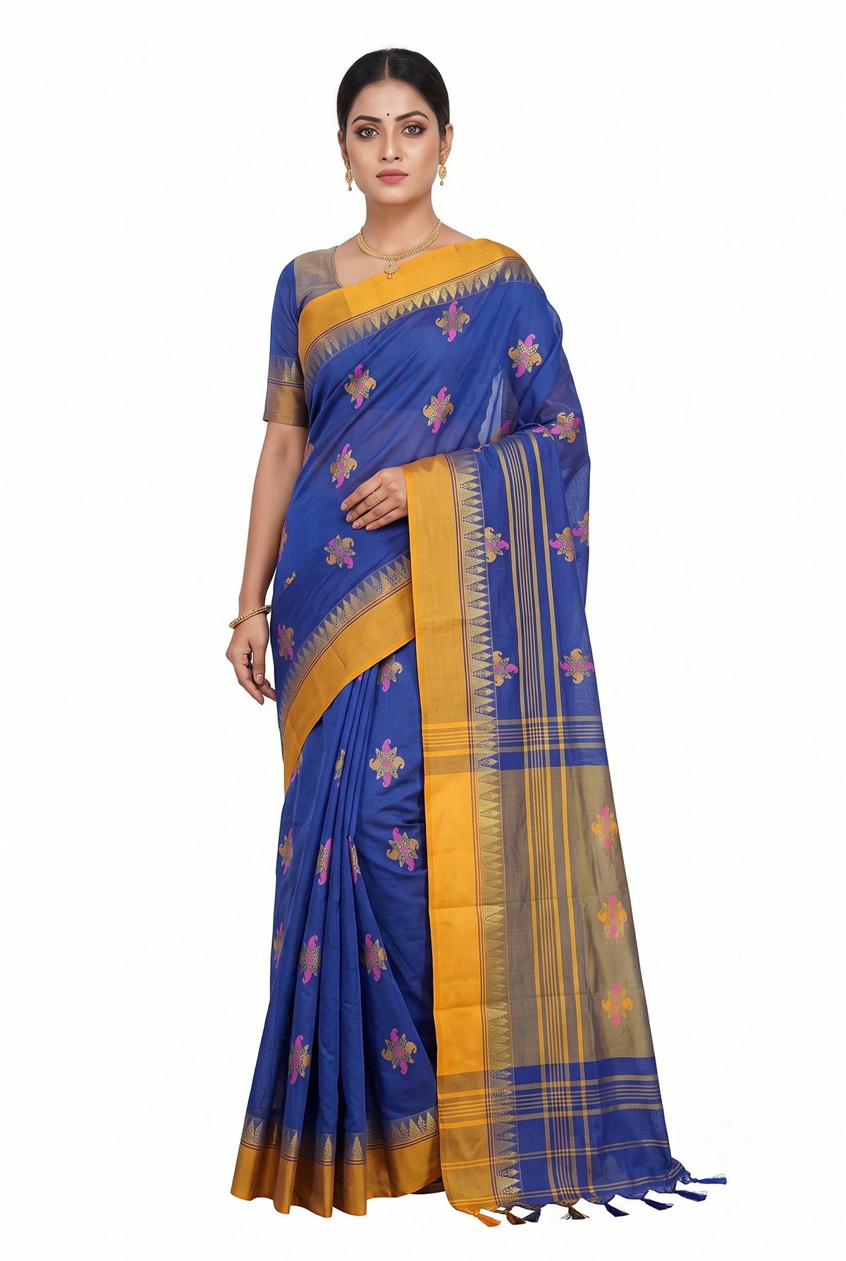 Pradip Fabrics Classic Woven Silk Cotton Saree