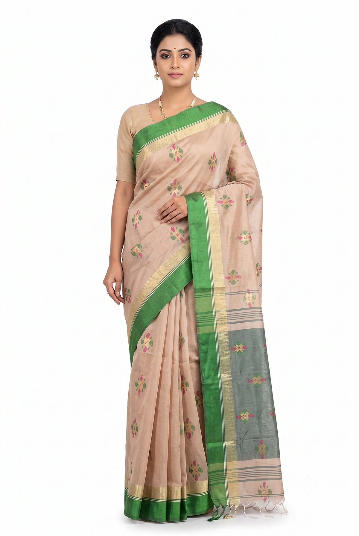 Pradip Fabrics Classic Woven Silk Cotton Saree