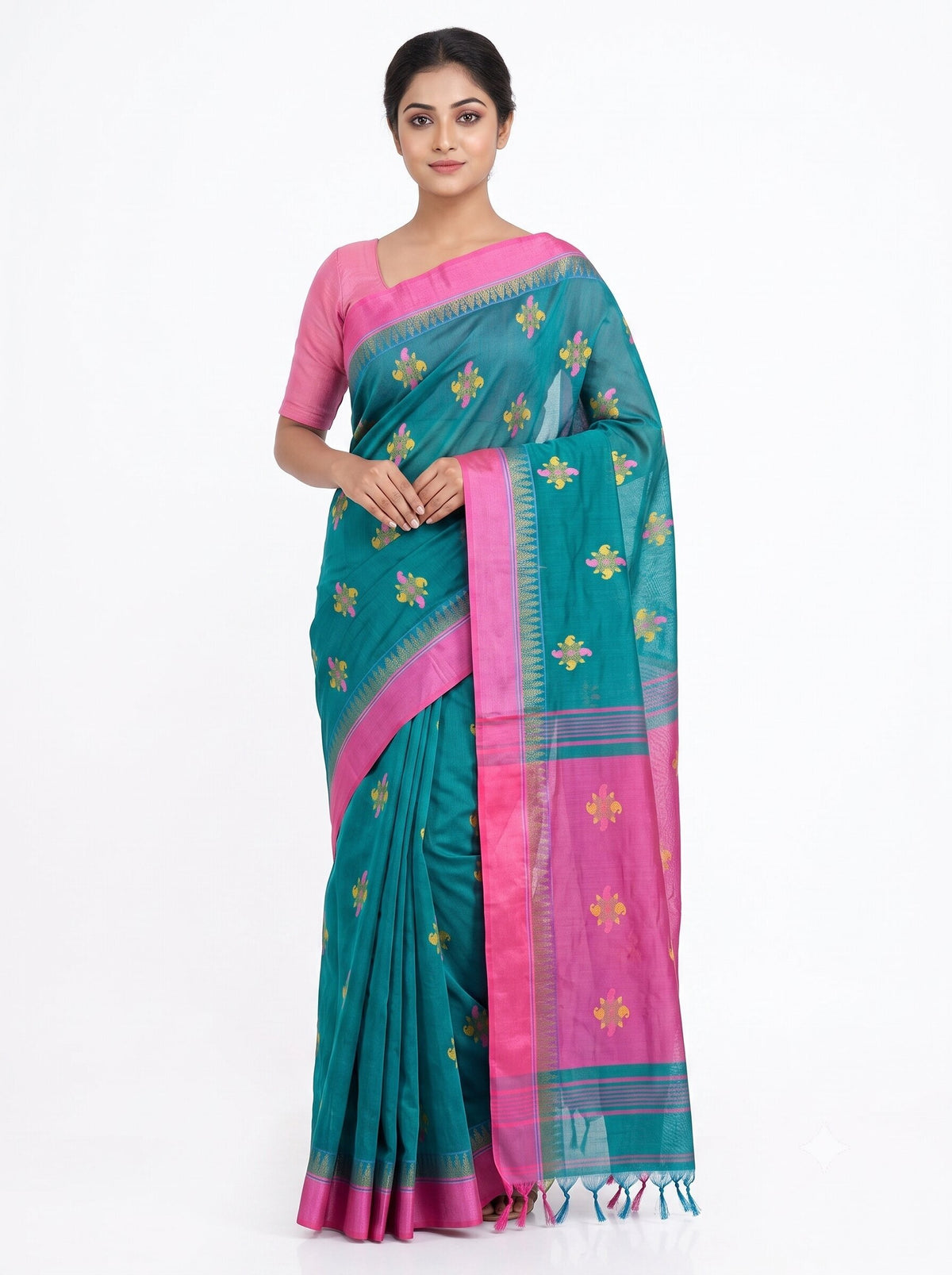 Pradip Fabrics Classic Woven Silk Cotton Saree