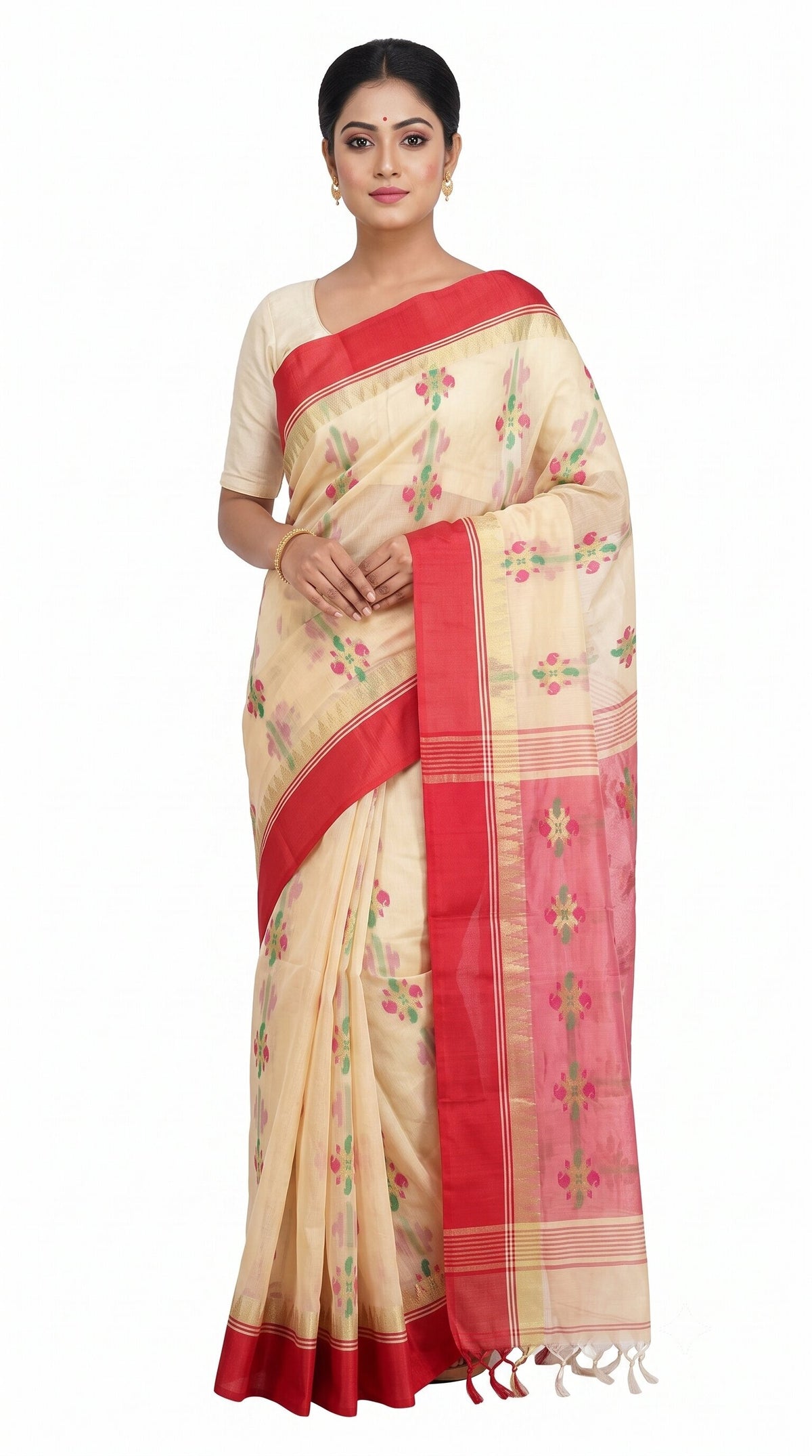 Pradip Fabrics Classic Woven Silk Cotton Saree