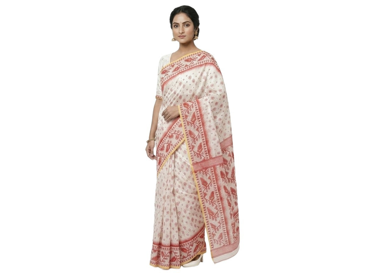 Pradip Fabrics Women's Woven Cotton Blend Traditional Saree