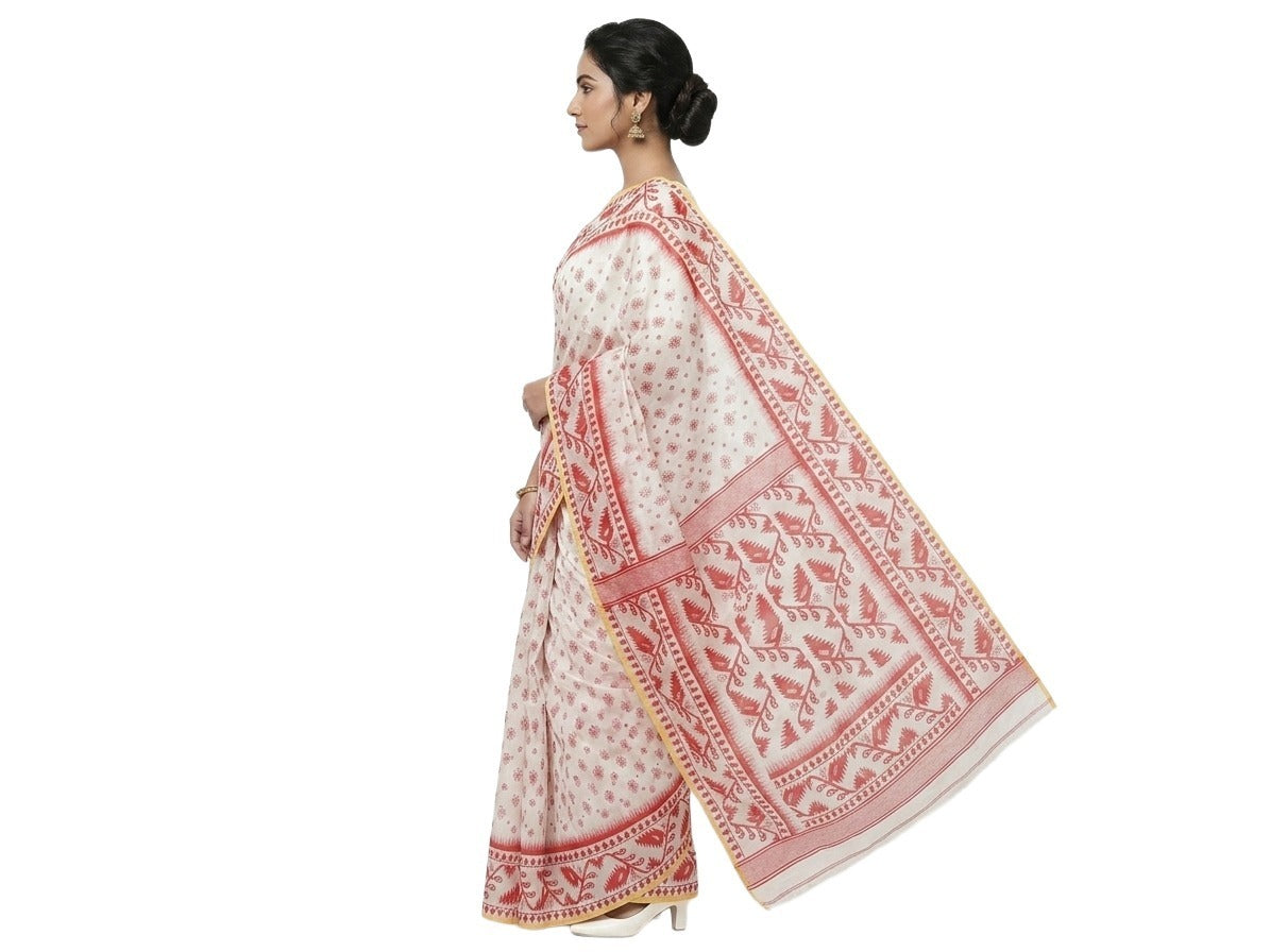 Pradip Fabrics Women's Woven Cotton Blend Traditional Saree