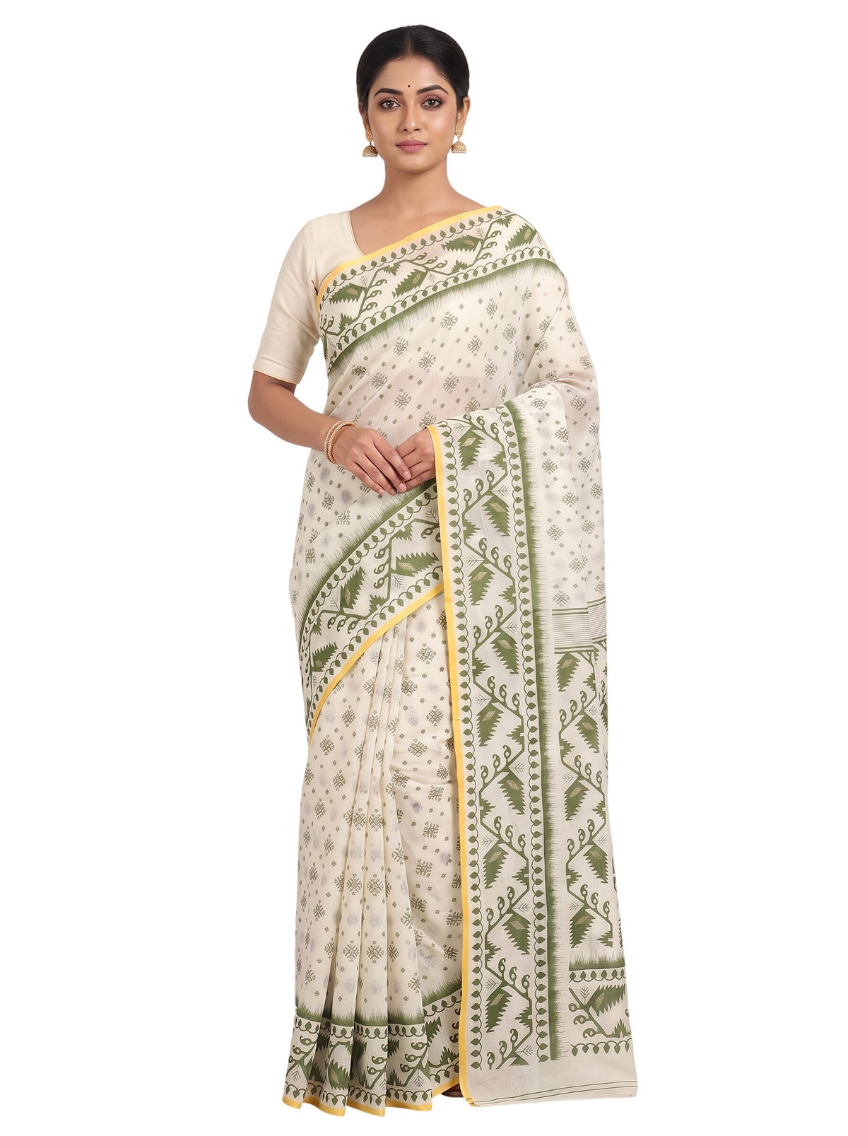 Pradip Fabrics Women's Woven Cotton Blend Traditional Saree