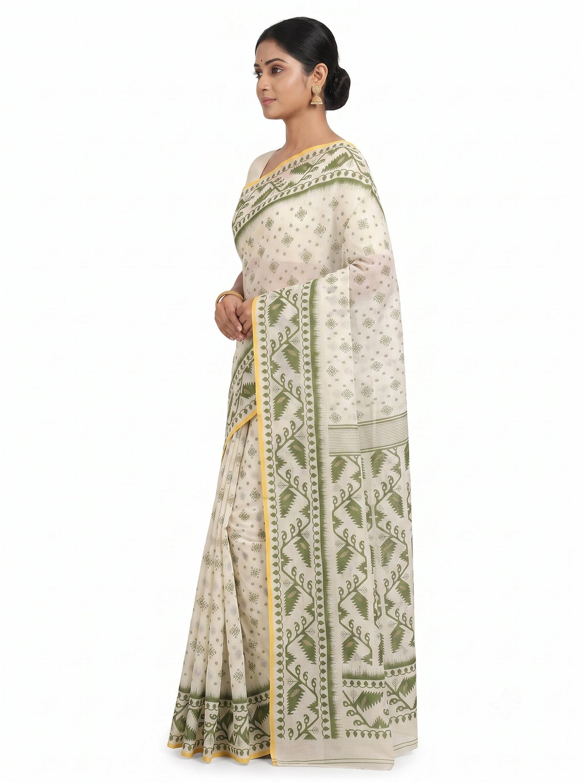 Pradip Fabrics Women's Woven Cotton Blend Traditional Saree
