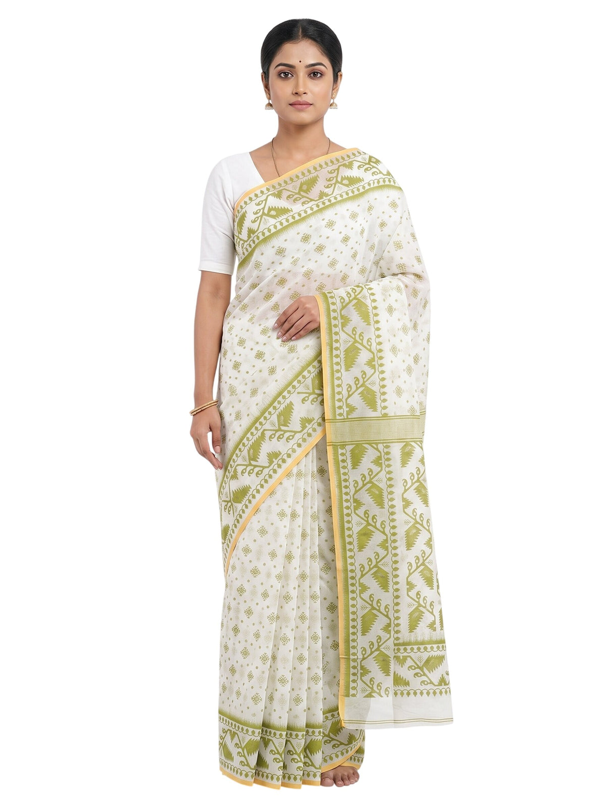 Pradip Fabrics Women's Woven Cotton Blend Traditional Saree