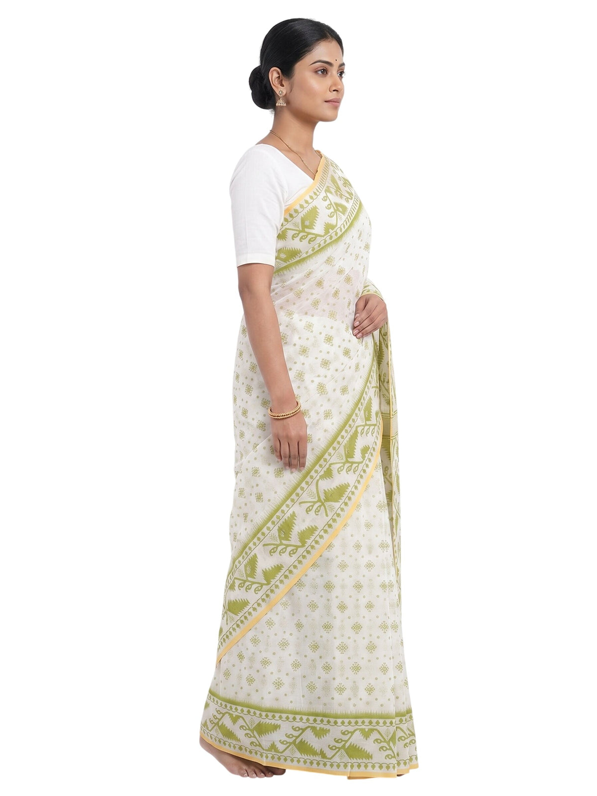 Pradip Fabrics Women's Woven Cotton Blend Traditional Saree