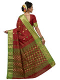 Pradip Fabrics Ethnic Women's Sat Khela Allover Tant Silk Saree 