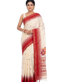 Pradip Fabrics Floral Print Handloom Pure Cotton Saree 
