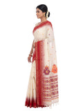 Pradip Fabrics Floral Print Handloom Pure Cotton Saree 