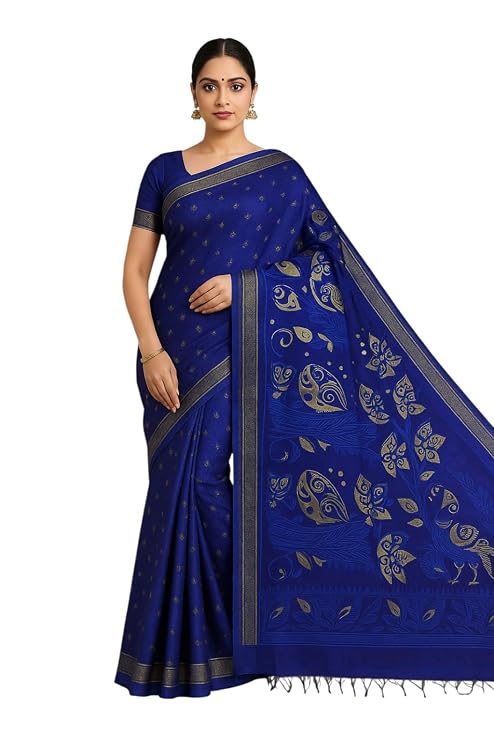 Pradip Fabrics Self Design Jamdani Cotton Silk Saree