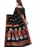 Pradip Fabrics Woven Black color Soft Handloom Saree