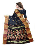 Pradip Fabrics Woven Tant Banarasi Black Color Saree