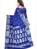 Pradip Fabrics Woven Tant Banarasi Blue Color Saree