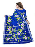 Pradip Fabrics Hand Painted Soft Linen Cotton Saree With Tassels
