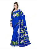 Pradip Fabrics Hand Painted Soft Linen Cotton Saree With Tassels
