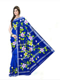 Pradip Fabrics Hand Painted Soft Linen Cotton Saree With Tassels