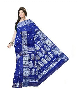 Pradip Fabrics Woven Tant Banarasi Blue Color Saree
