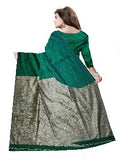 Soft cotton sarees Deep green color