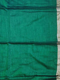 Soft cotton sarees Deep green color