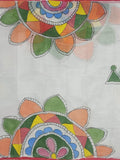 Pradip Fabrics Woman's Reshom kota print Saree