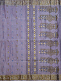 Pradip Fabrics Woven  Pure Tant Cotton Grey Color Saree