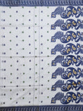 Pradip Fabrics Woven  Pure Tant Cotton Blue and white Color Saree