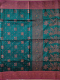 Pradip Fabrics Woven Soft Handloom Sea Green Color Saree