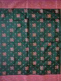 Pradip Fabrics Woven Soft Handloom Dark Green  Color Saree