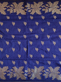 Pradip Fabrics Woven Soft Handloom cotton Blue Color Saree