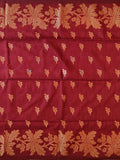 Pradip Fabrics Woven Soft Handloom cotton Maroon Color Saree