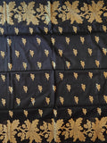 Pradip Fabrics Woven Soft Handloom cotton Black & pink Color Saree