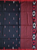 Pradip Fabrics Woven Soft Handloom pure cotton Black Color Saree