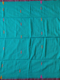 Pradip Fabrics Woven Soft Handloom pure cotton Sea Green   Color Saree
