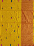 Pradip Fabrics Woven Soft Handloom pure cotton yellow  Color Saree