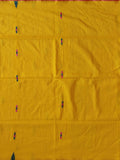 Pradip Fabrics Woven Soft Handloom pure cotton yellow  Color Saree