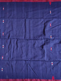 Pradip Fabrics Woven Soft Handloom pure  cotton Deep Blue Color Saree