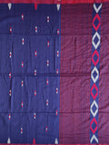 Pradip Fabrics Woven Soft Handloom pure  cotton Deep Blue Color Saree